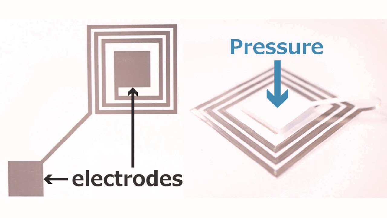 Passive and contactless epidermal pressure sensor printed with silver nano-particle ink